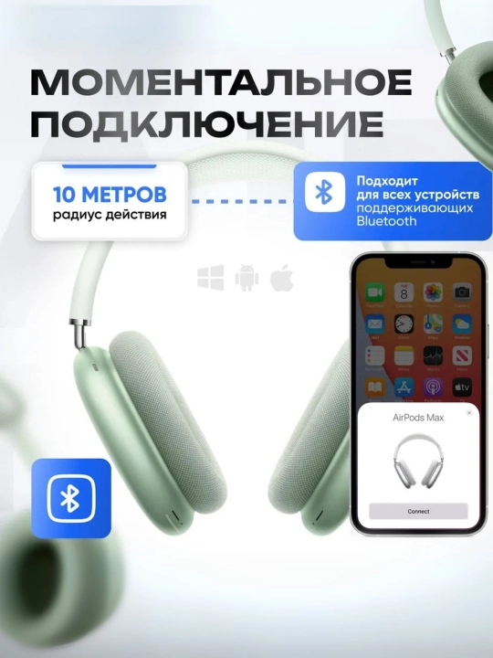 Simsiz naushnik Ai max 2 seriya Shovqinni kamaytiradigan ios va android windows uchun