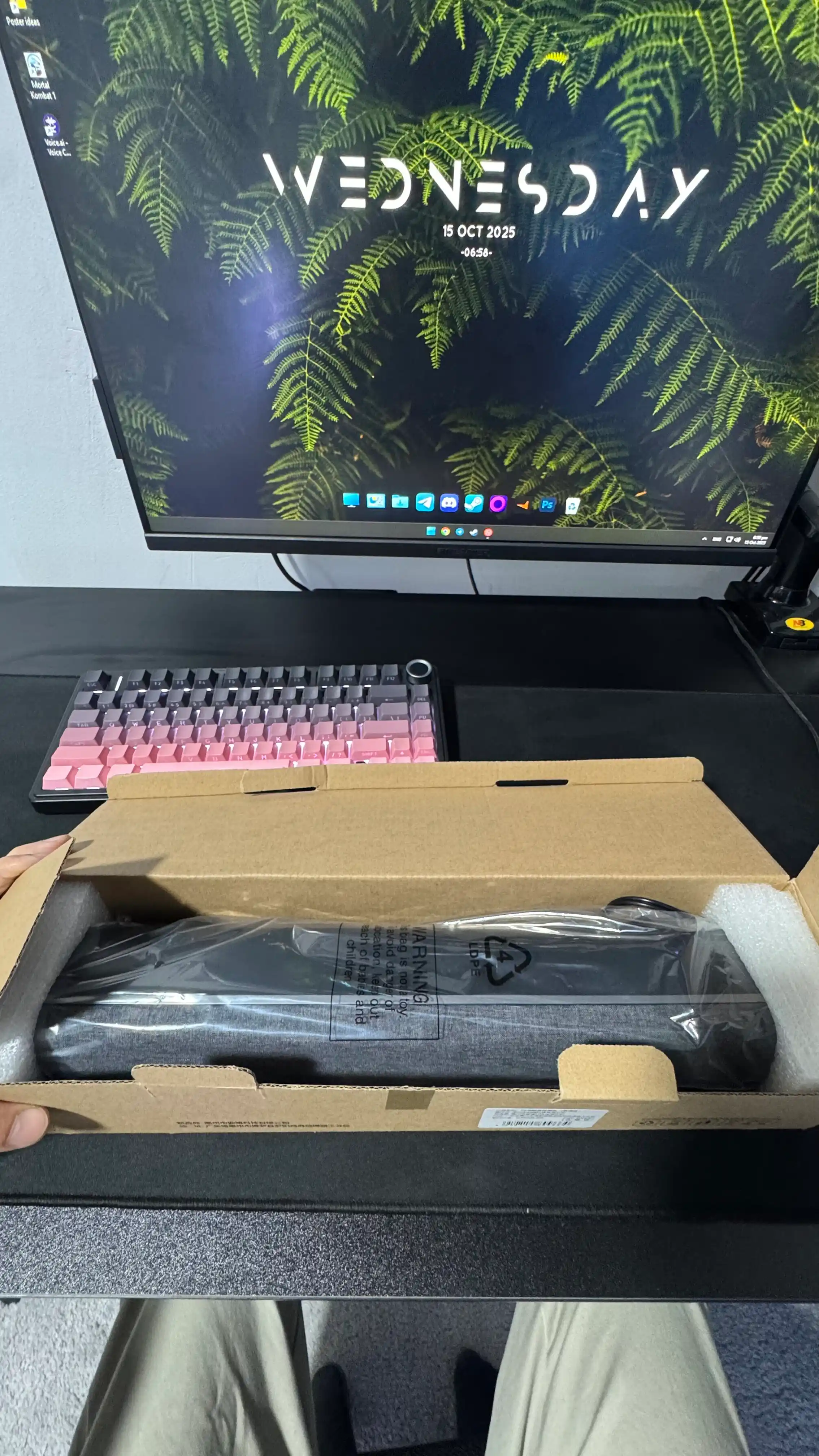 Simli kolonka kompyuter va telefon uchun, RGB yoritgichli soundbar