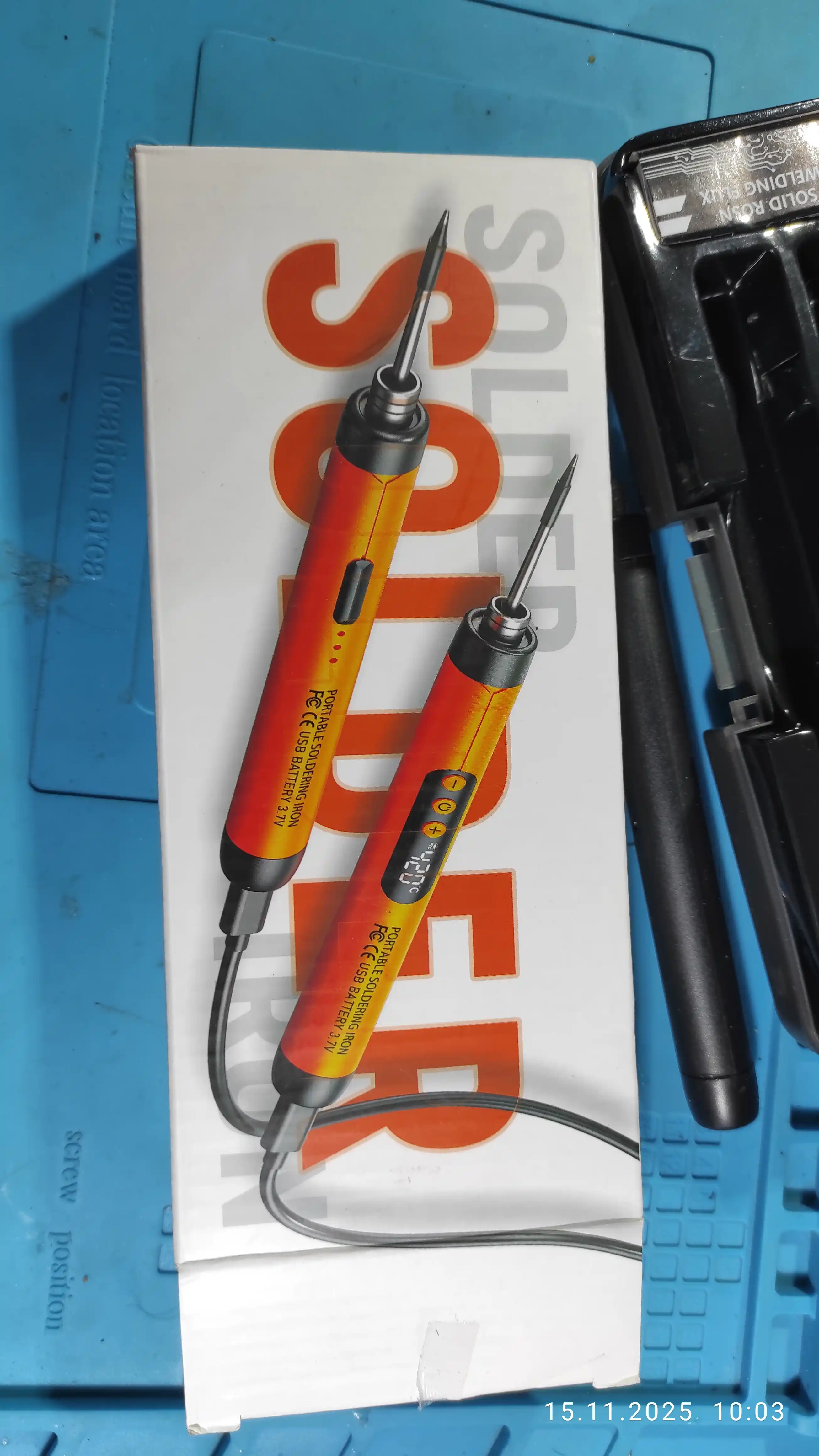 Payalnik Portativ simsiz elektr kavsharlagich USB Type-C qayta zaryadlanuvchi 3.7V 8W