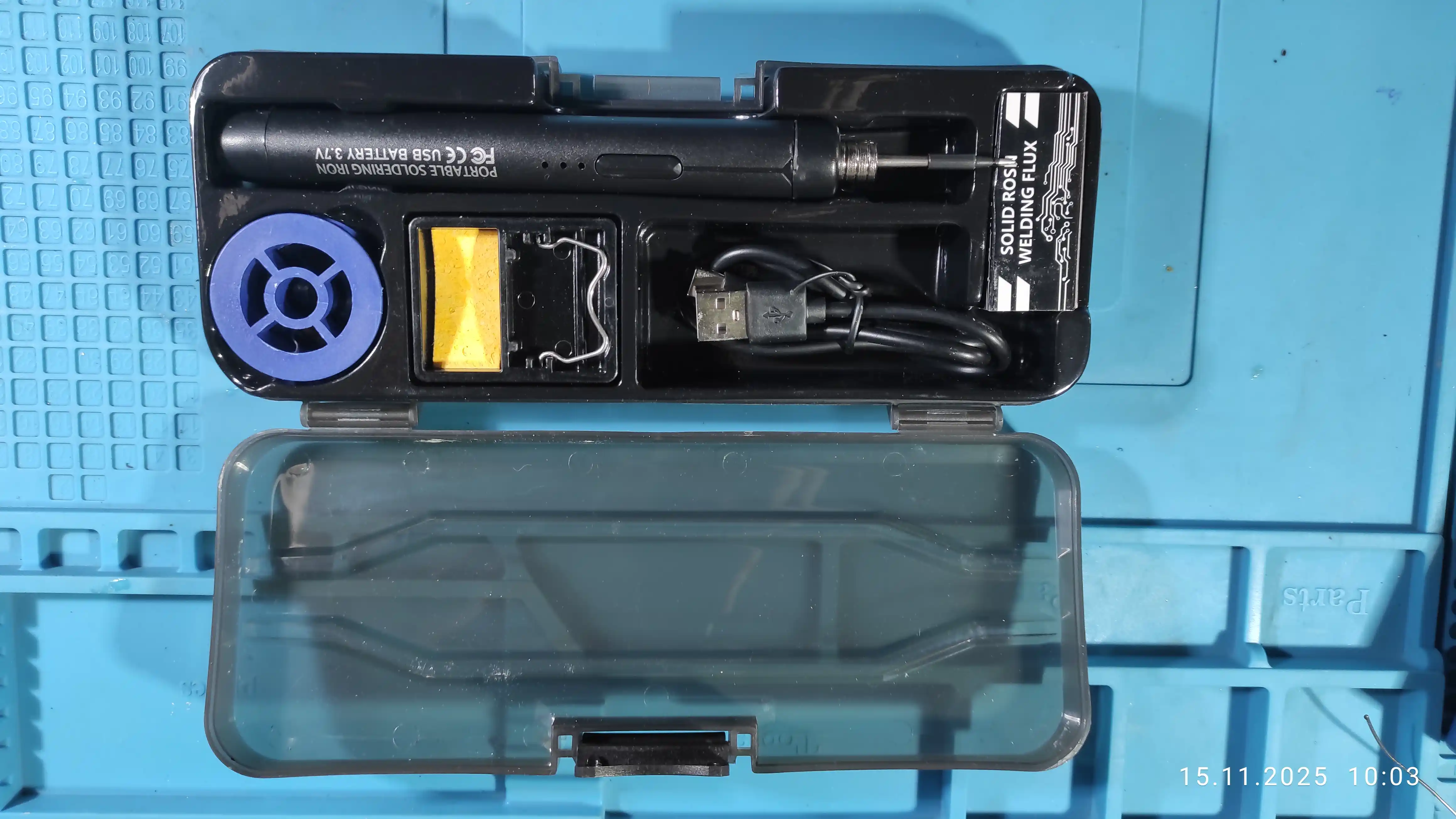 Payalnik Portativ simsiz elektr kavsharlagich USB Type-C qayta zaryadlanuvchi 3.7V 8W