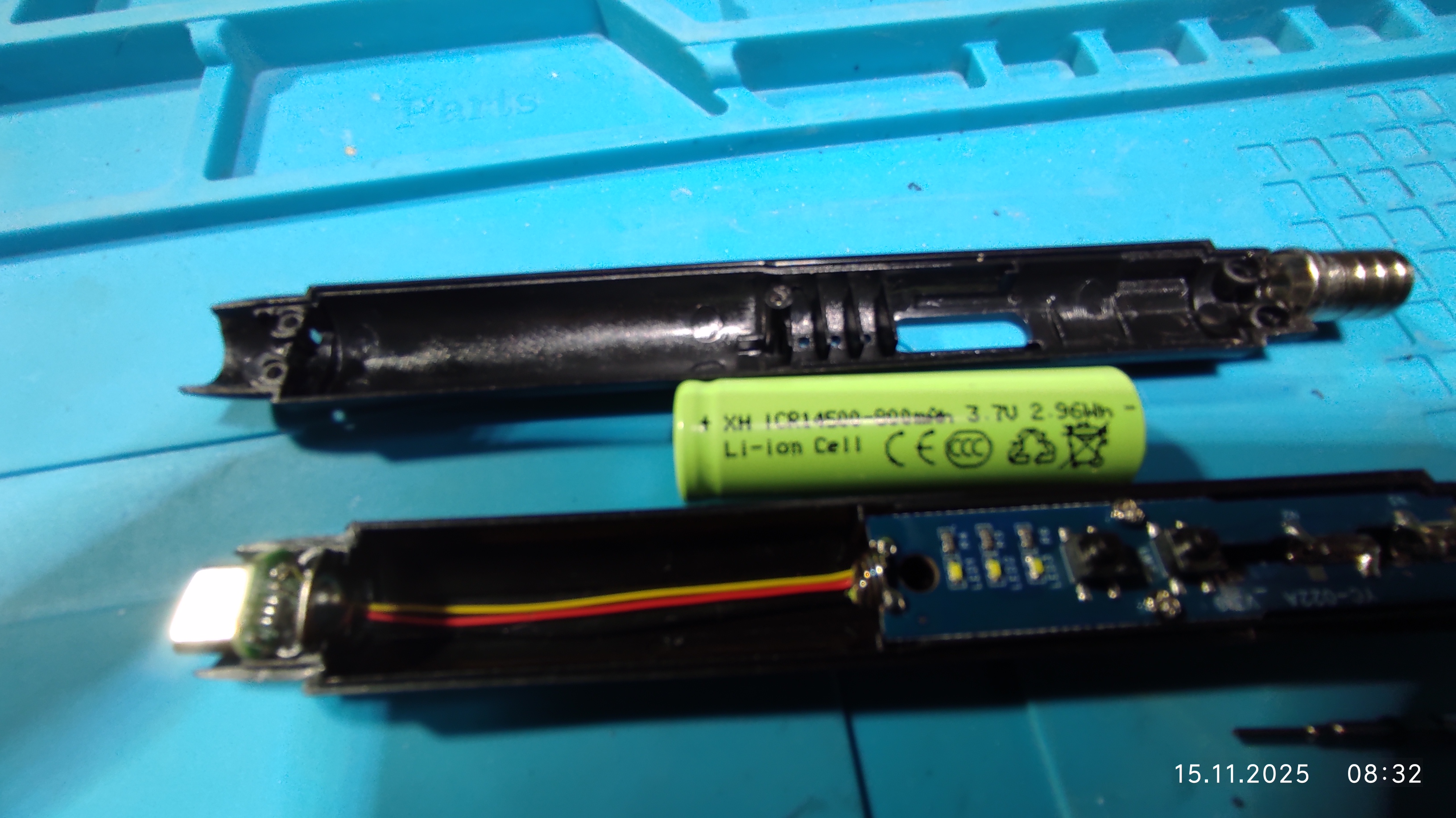 Payalnik Portativ simsiz elektr kavsharlagich USB Type-C qayta zaryadlanuvchi 3.7V 8W