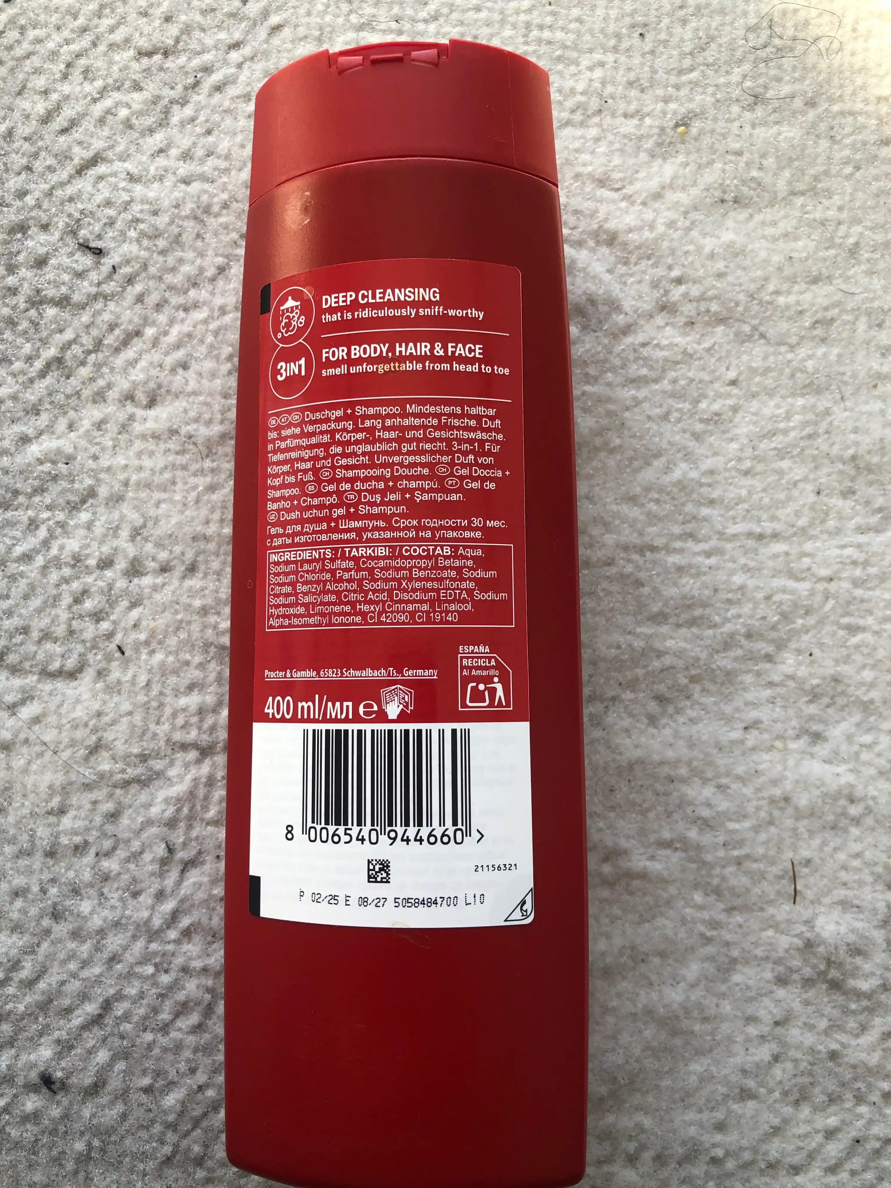 Old Spice гель для душа 3в1 Bearglove, 400мл