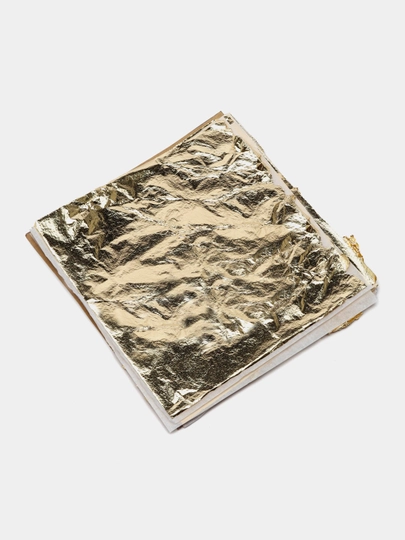 Zarhal Potal —25 list, 14*14 sm, gold, Oltin novvotrang ikonalar manikyur  uchun,  Decola, - 