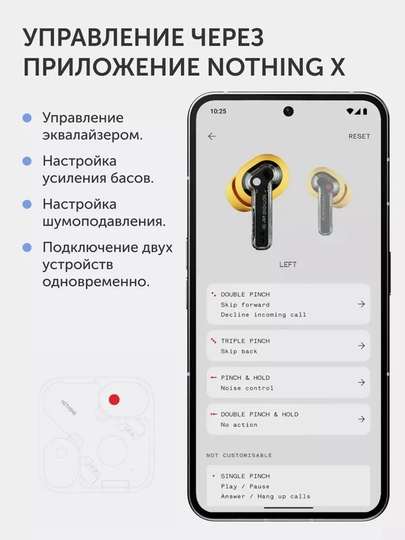 Nothing Ear (a) TWS naushnik, ANC 45 dB, LDAC Hi-Res, Bluetooth 5.3 8