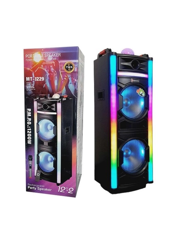 Portativ kolonks– chuqur bas, RGB yorug‘lik, Bluetooth