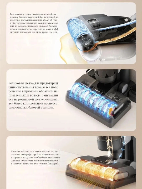 DREAME H12 ProPlus quruq va ho'l tozalashga mos beprovodli changyutgich