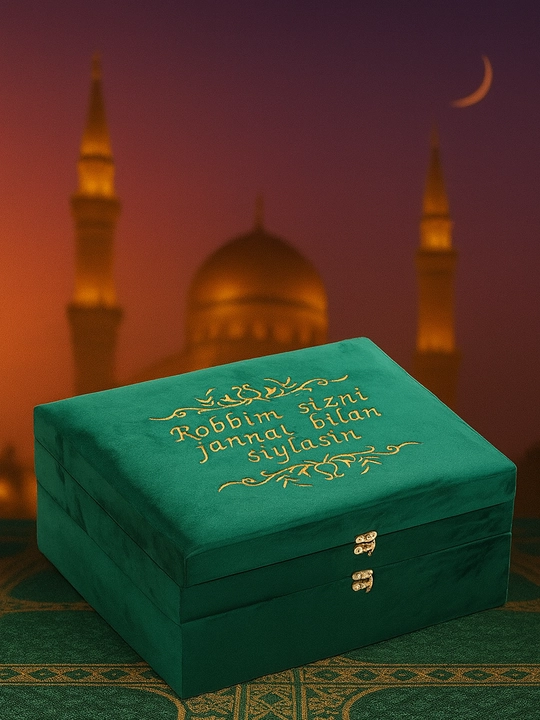 Diniy to'plam, Qur'on, ibodat gilamchasi, tasbeh - 