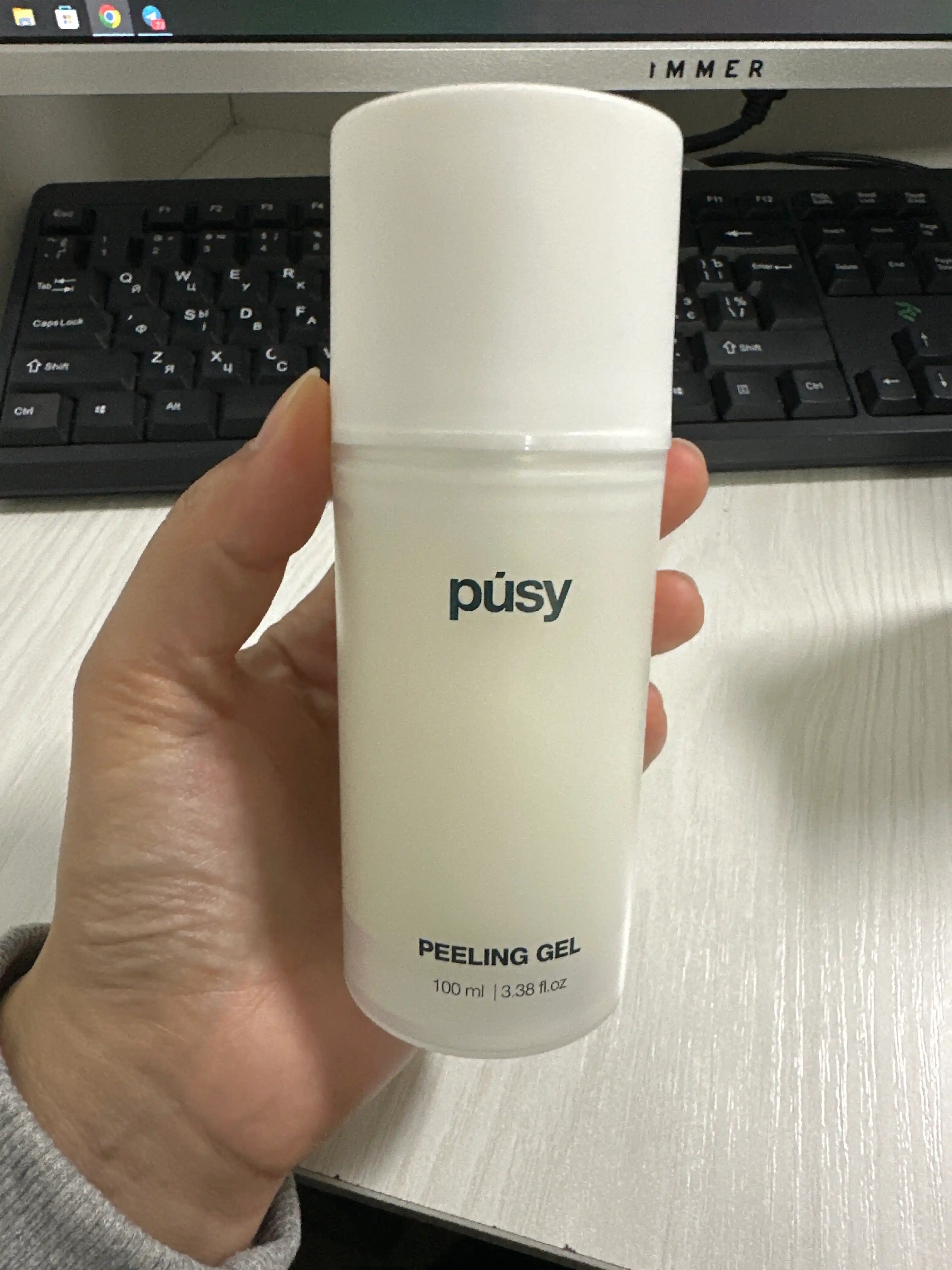 Пилинг скатка для лица, глубокое очищение, уходовая косметика "Pusy"