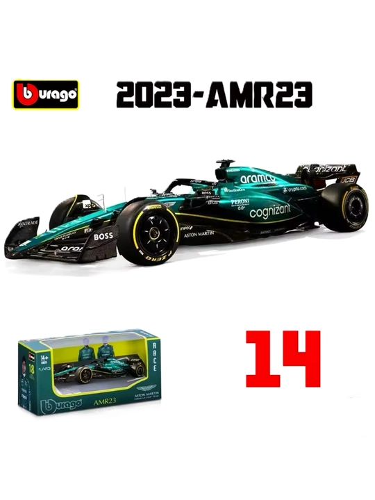 Formula 1 kolleksiya o'yinchoq mashinasi "BBURAGO F1", 1/43 miqiyosida