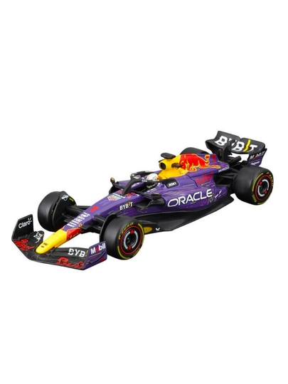 Коллекционная игрушечная машинка "Формула 1" от "BBURAGO F1", в масштабе 1/43 — MATTEL-BBURAGOF1-ПУРПУР
