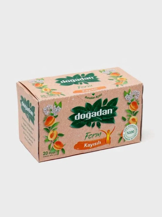 Dogadan Form Turk choyi ozish uchun, mevali choy, o'simlik choy, 20 paket