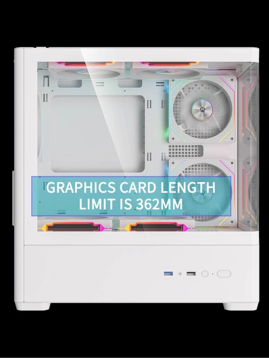 Diamond R4M Nova PC Korpus, M-ATX, Mini-ITX, ARGB Fanli, Gaming Kompyuter Korpusi