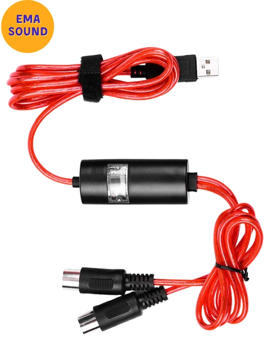 USB / USB-C MIDI kabel sintezatorlarni kompyuterga ulash uchun