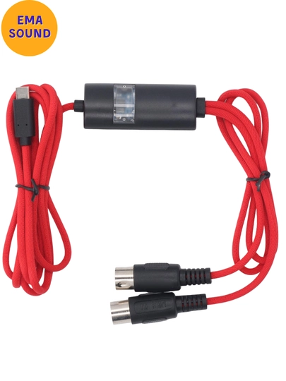 USB / USB-C MIDI kabel sintezatorlarni kompyuterga ulash uchun