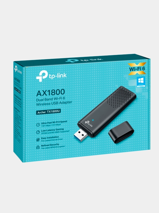 TP-Link Archer TX1800U адаптер Wi-Fi 6, приёмник - 