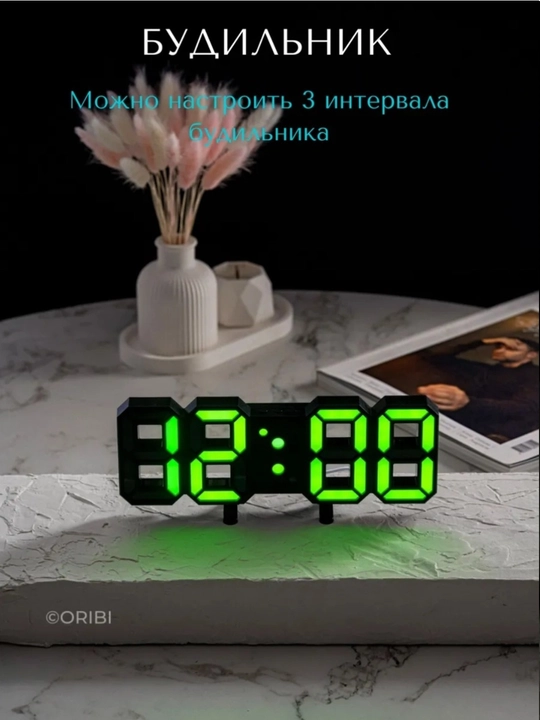 Elektron raqamli soat, budilnik, LED