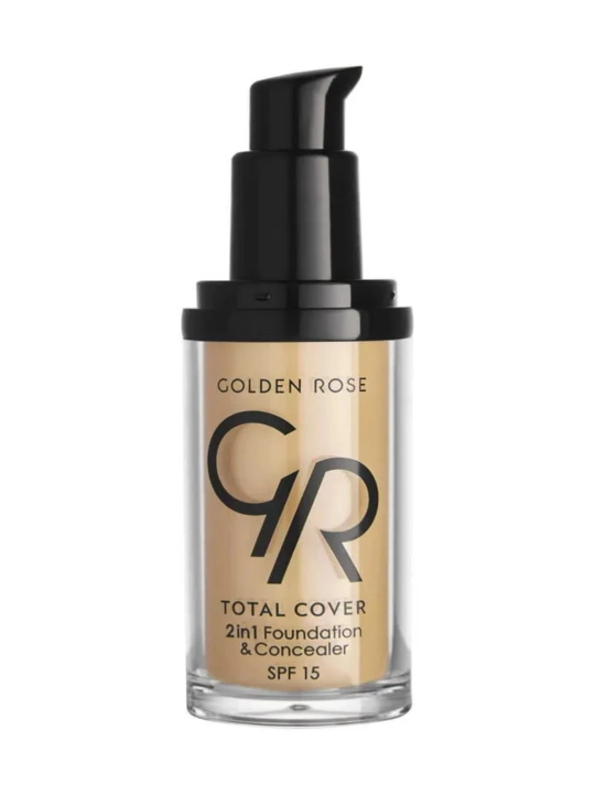 Yashiruvchi poydevor Golden Rose Total Cover 2in1 Foundation & Concealer
