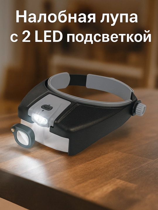 Professional peshona yoritgichli lupa