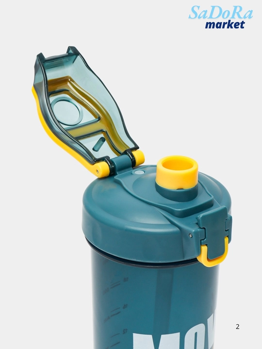 Sheyker, sport butilkasi, aralashtiruvchi spirali bilan, hajmi : 800 ml