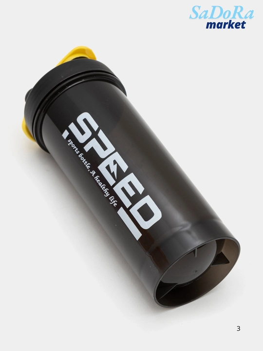Sheyker, sport butilkasi, aralashtiruvchi spirali bilan, hajmi : 800 ml