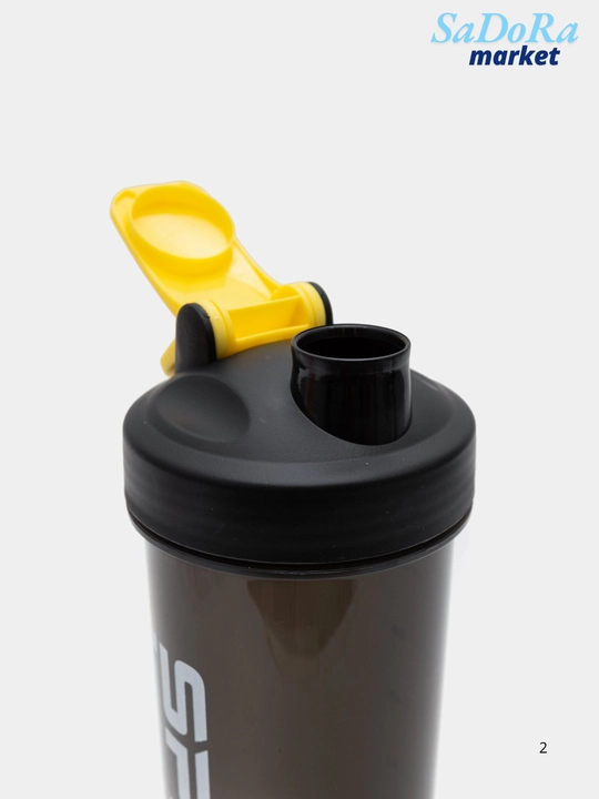 Sheyker, sport butilkasi, aralashtiruvchi spirali bilan, hajmi : 800 ml