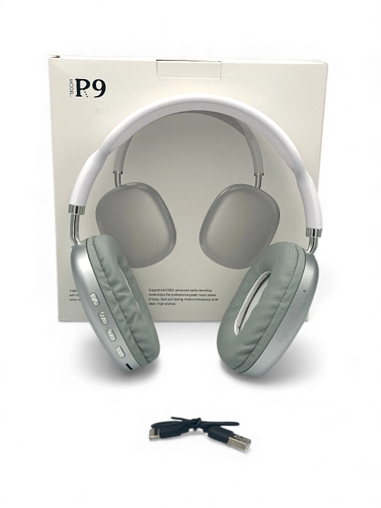 Simsiz Bluetooth quloqchinlar P9, mikrofonli, to'liq o'lchamli