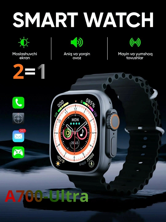 Smart Watch A700 ULTRA 3 aqlli soat, 49 mm - 