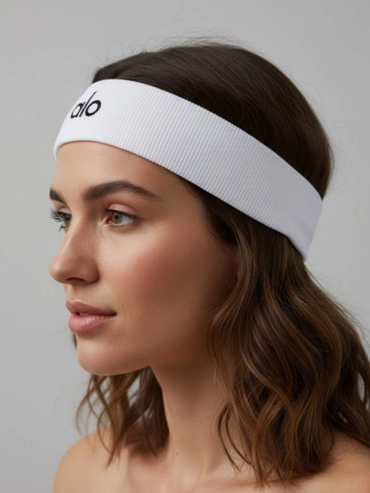 Sport bosh bog'ichi, sochlarni yig'ish uchun bog'ich, sport bosh kiyimi, ALO yozuvli,4,5sm - 