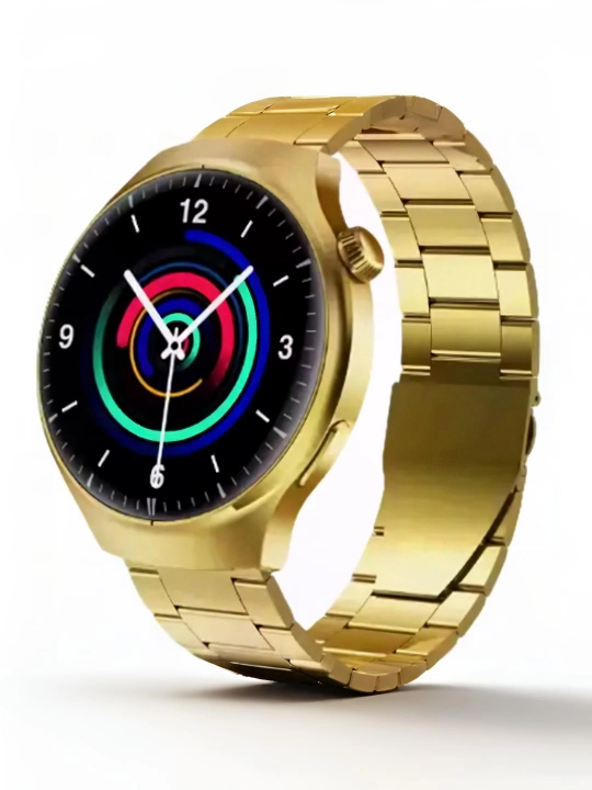 Смарт-часы мужские Gold Edition 2026, AMOLED экран, 2 ремешка