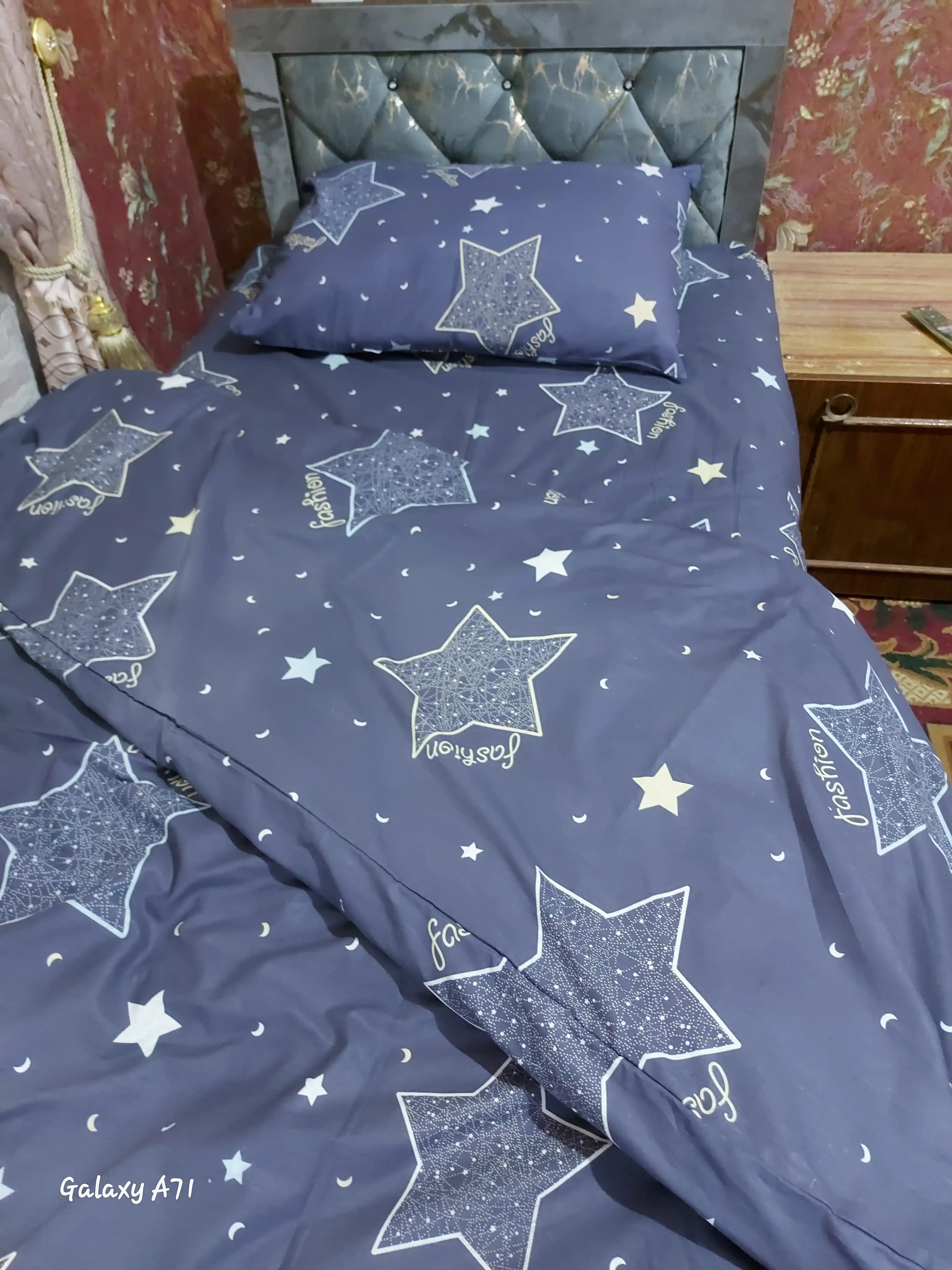 Bir kishilik va ikki kishilik choyshab to‘plami, 100% paxta, poplin, rangini yo‘qotmaydi