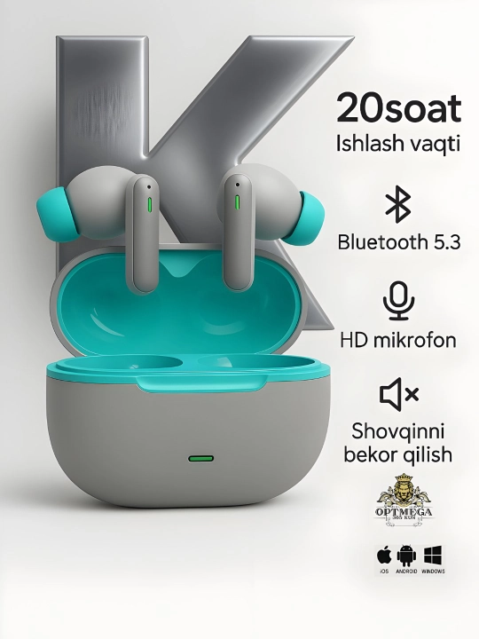 Naushnik simsiz, sensorli, bluetoothli iPhone va Android uchun. YL01-xk4