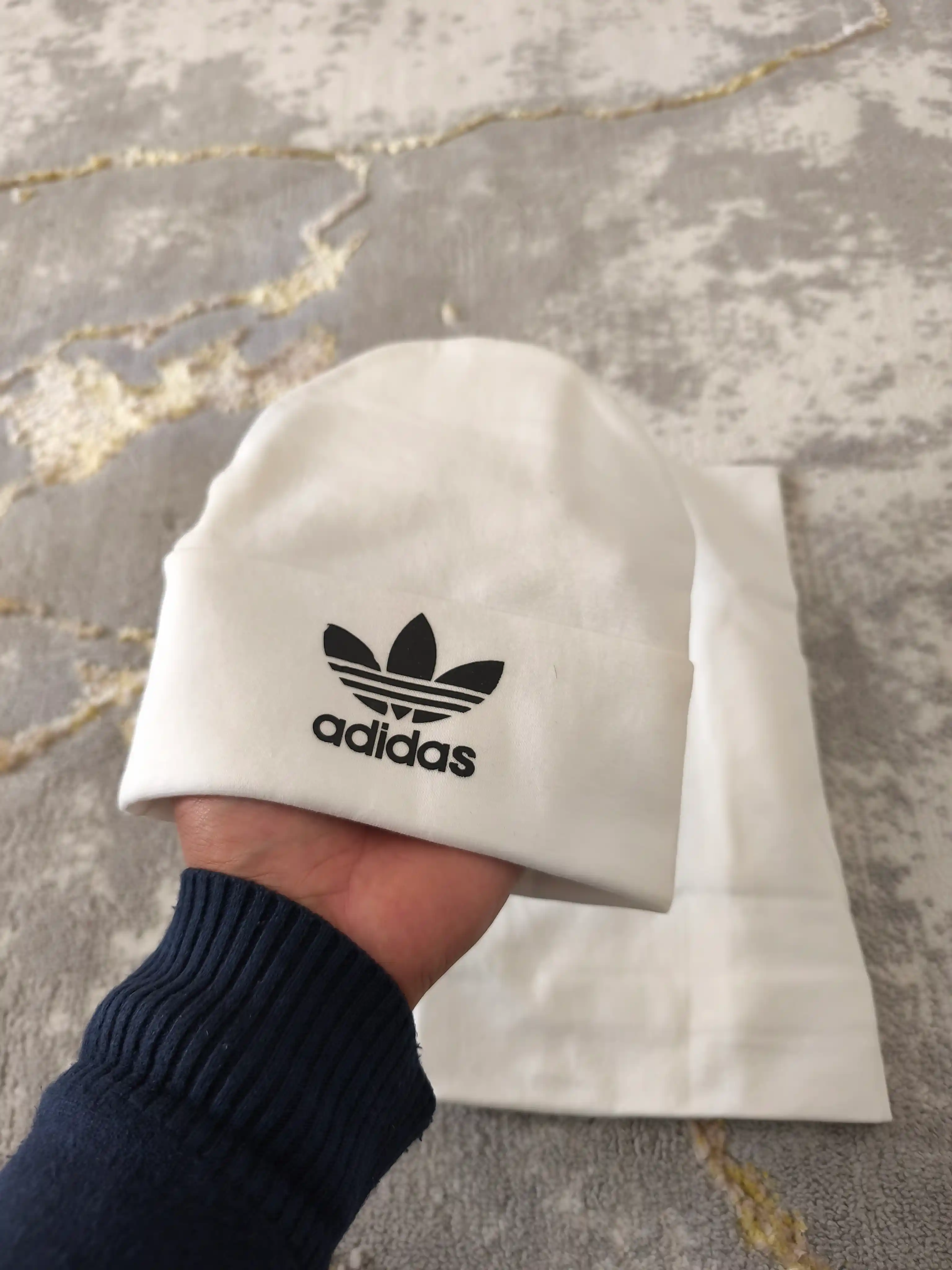 Niqob-shlyapa, universal va sharf, 2x1 to‘plam, qishki snud, 95% paxta
