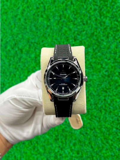 Мужские наручные часы OMEGA в классическом стиле, в подарочной упаковке.Кварцевый механизм — IDIAL-OMEGA-УГОЛЬН