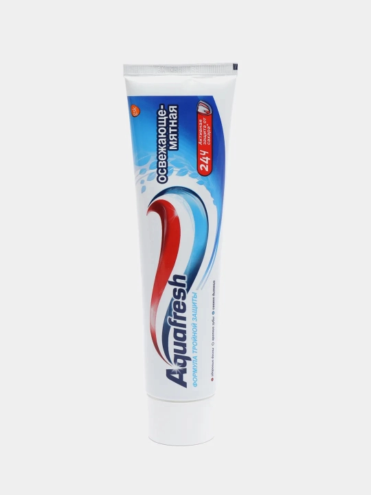 Aquafresh Зубная паста, Тройная защита, освежающе-мятная, 100 мл