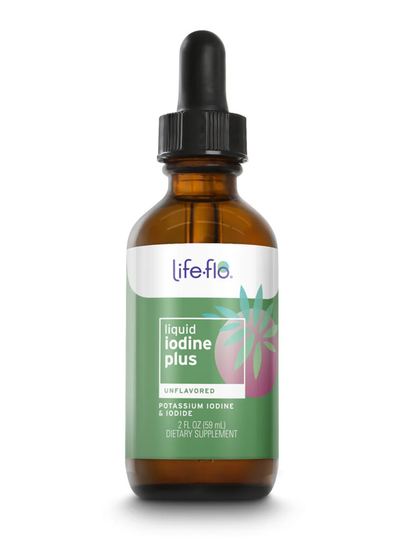 Life-flo Liquid Iodine Plus йод в каплях, поддержка щитовидной железы, 59 мл