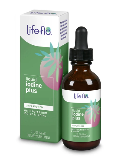 Life-flo Liquid Iodine Plus йод в каплях, поддержка щитовидной железы, 59 мл
