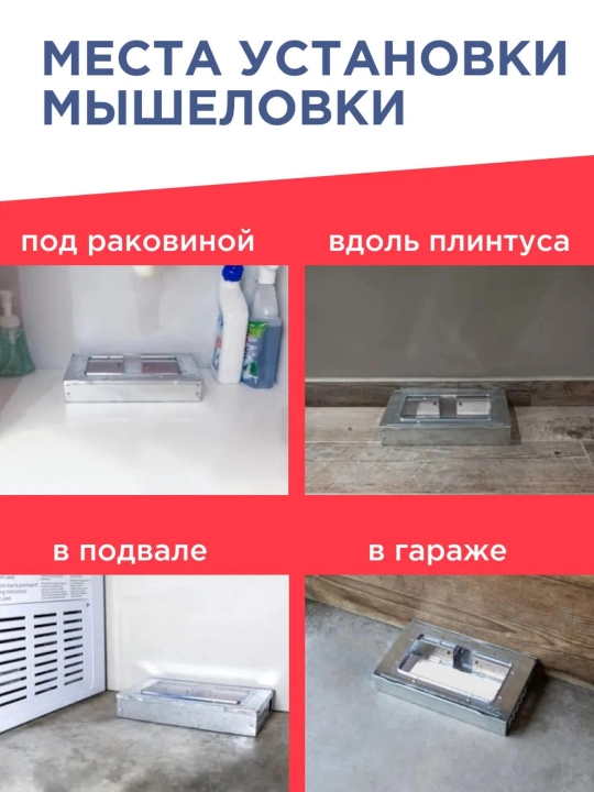 Sichqon gumanna, to’rtburchakli metall jivovka, kalamush va sichqonlar uchun tuzoq