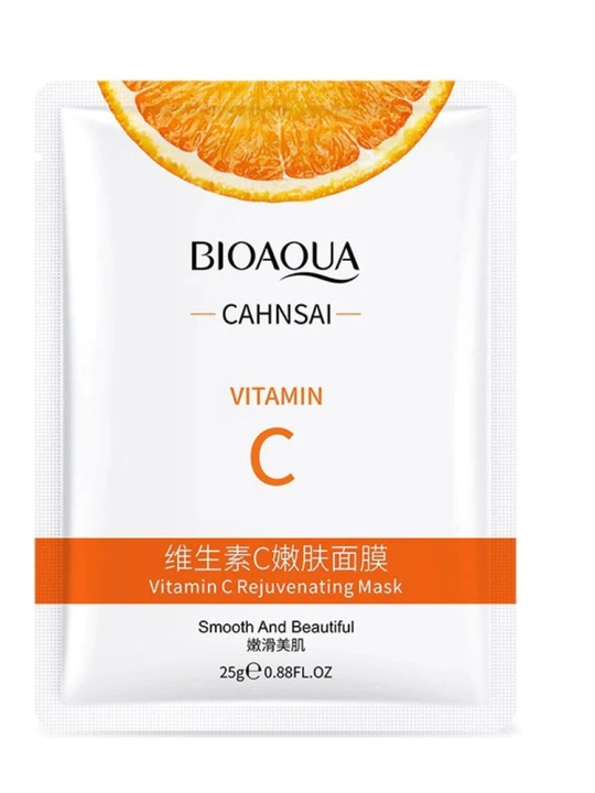 Yuz uchun oqartiruvchi niqob-BIOAQUA Vitamin C - 