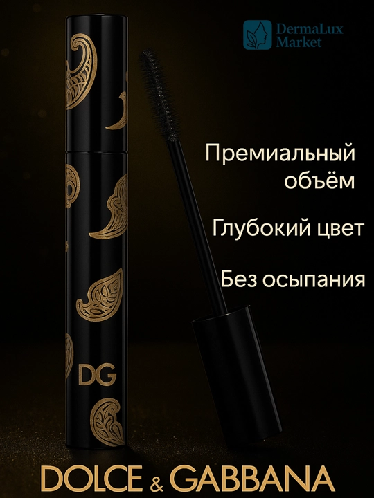 Тушь для ресниц Dolce & Gabbana — интенсивно чёрная, придающая объём и водостойкая, 6мл