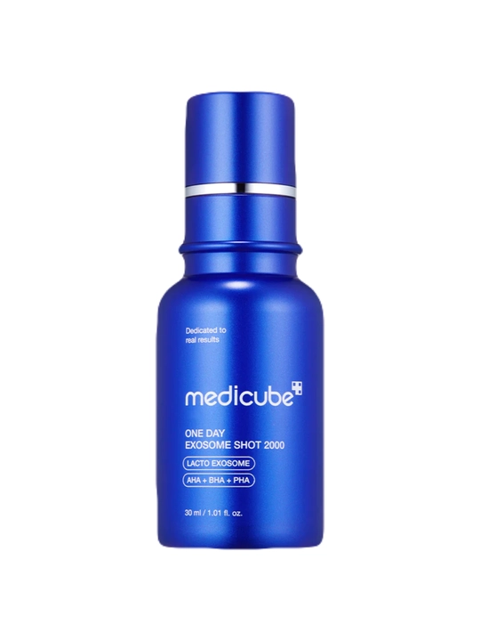 Medicube ONE DAY Exosome Shot 2000 — AHA/BHA/PHA bilan yumshoq serum-piling - 