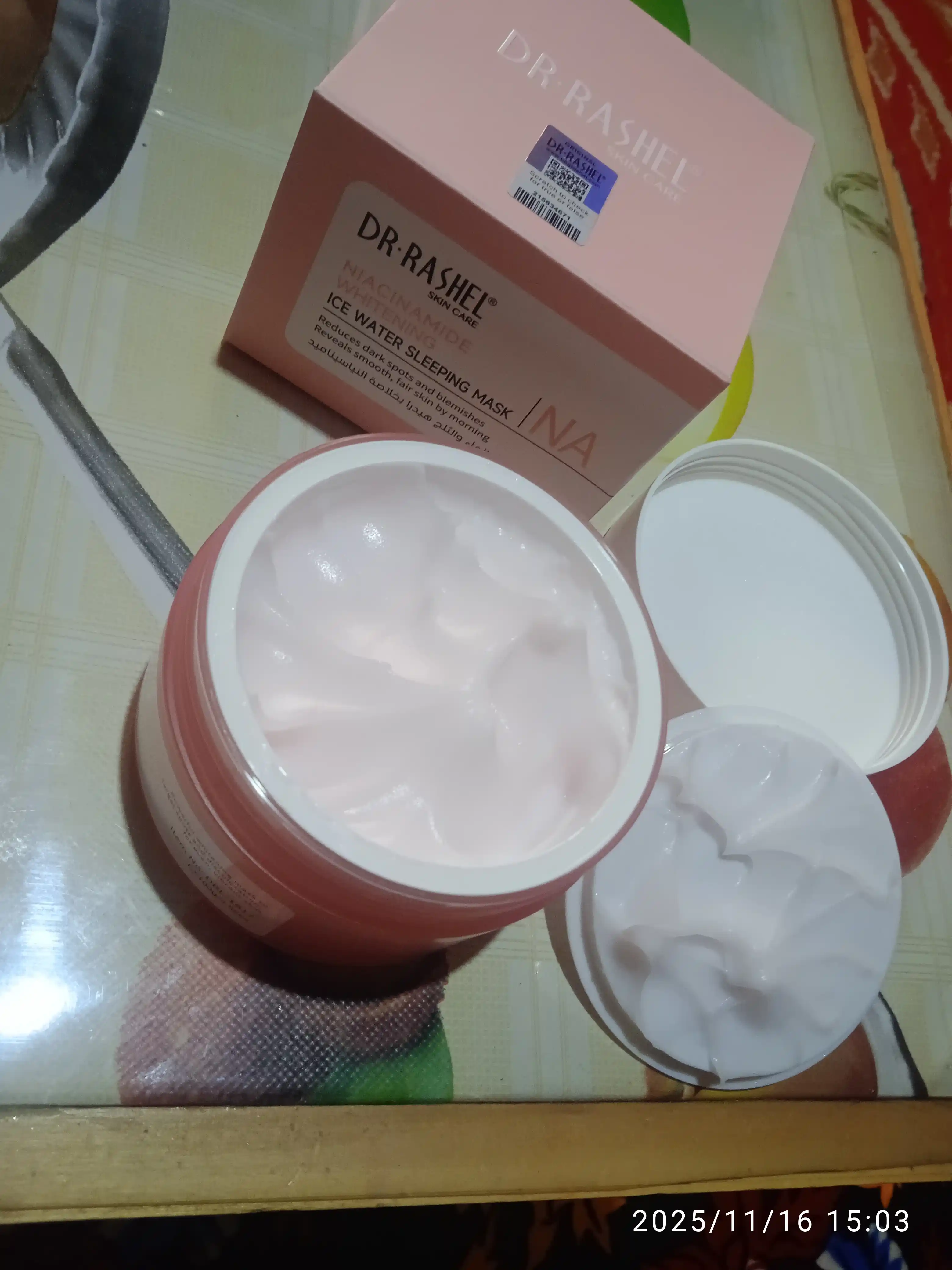 Ночная маска для лица Dr.Rashel Ice water sleeping mask, 100 г