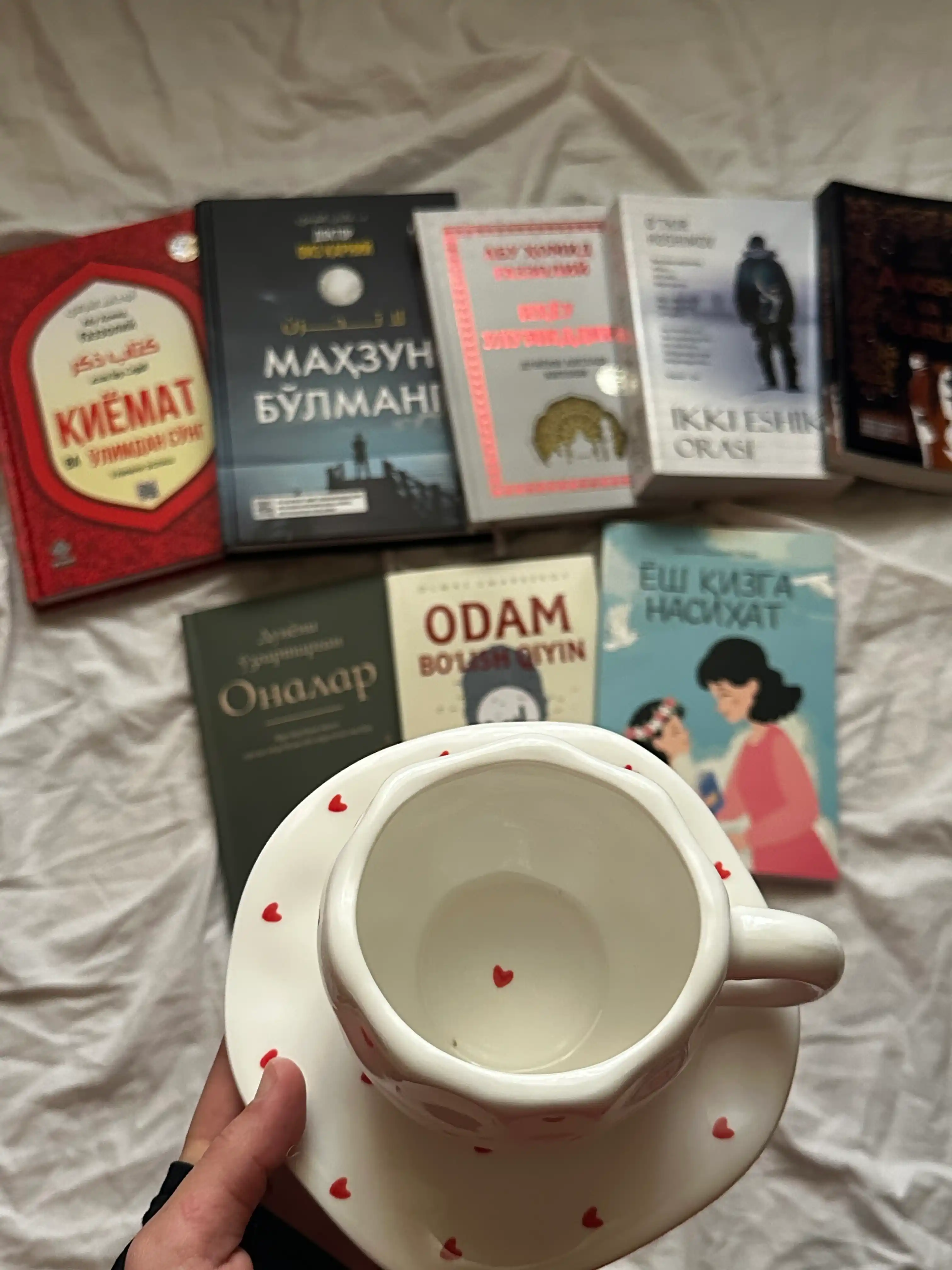 Choy jufti, 280 ml, keramika krujka likopcha bilan choy, qahva, kapuchino va latte uchun
