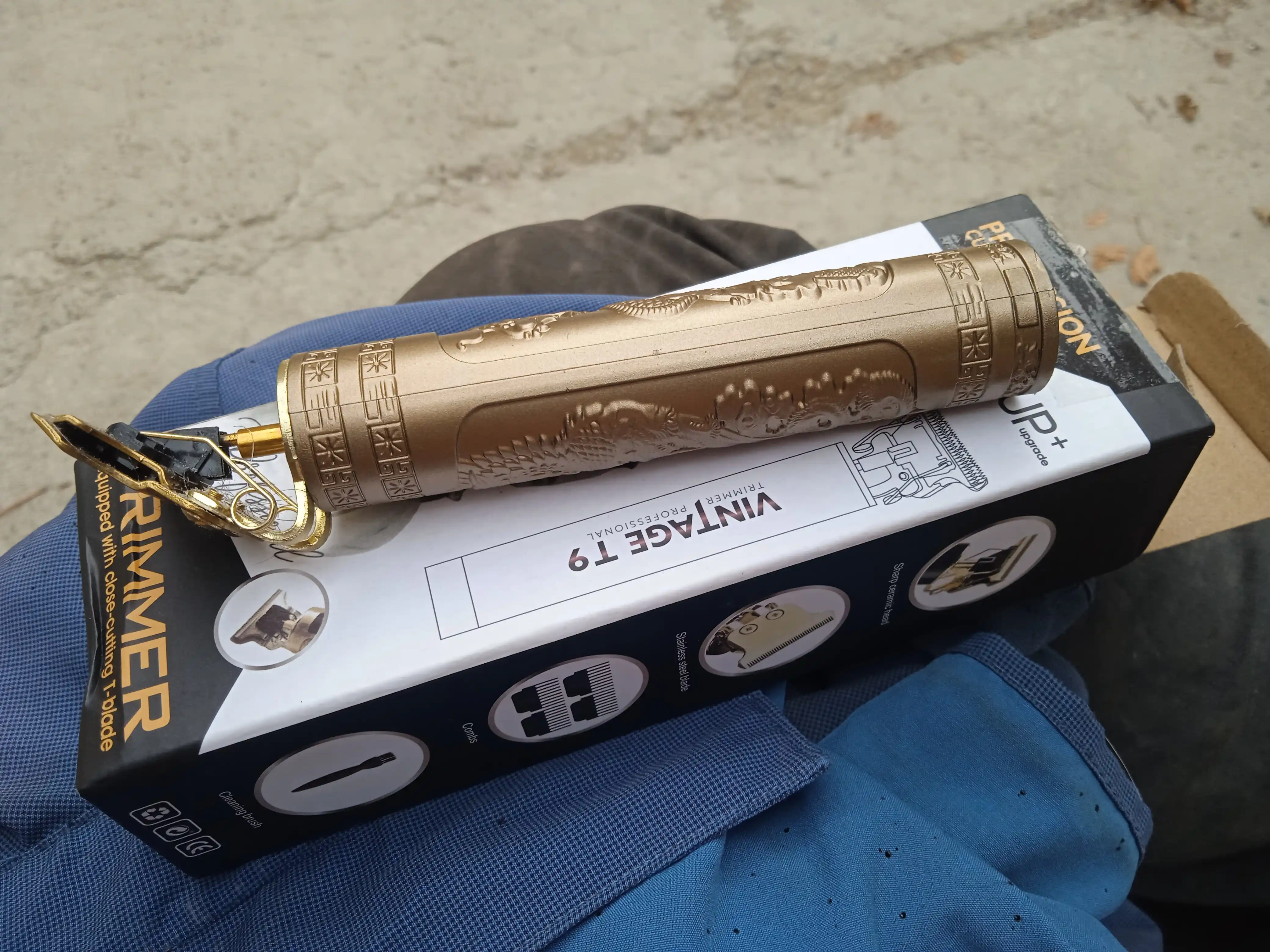 Машинка для стрижки волос, триммер, винтажная модель T9