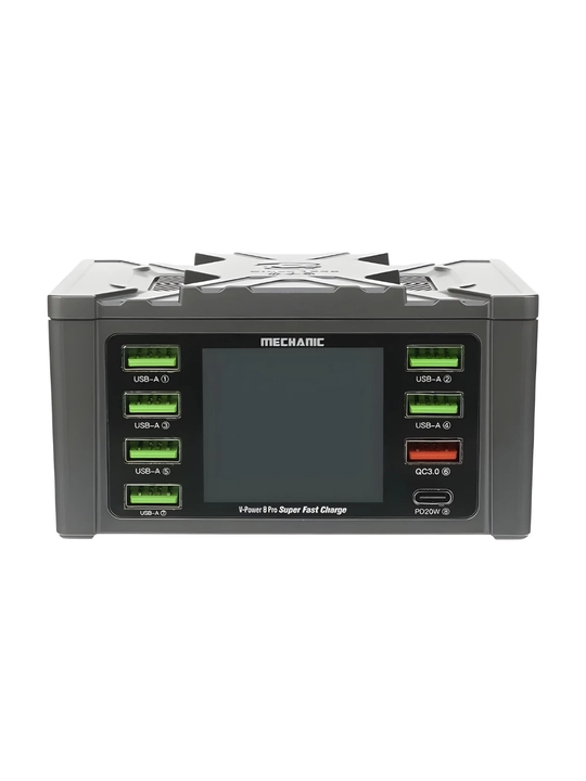 Mechanic V-Power 8 Pro 110W – 8 портов зарядная станция для смартфонов и планшетов