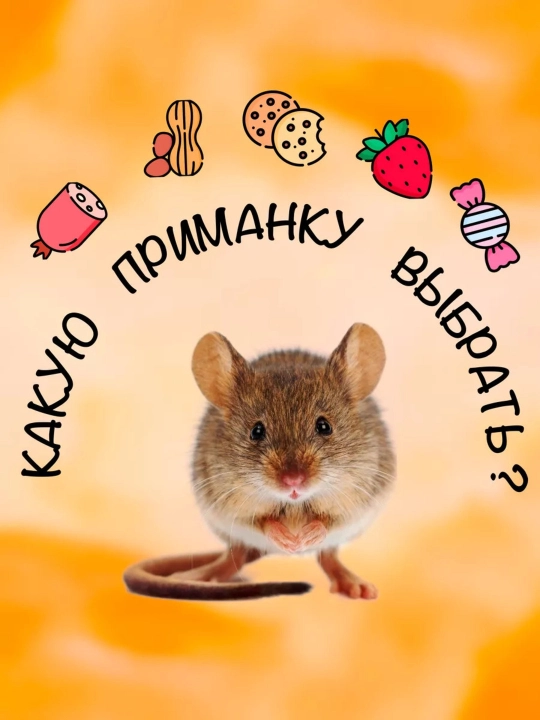 Sichqon tutqichi, kalamush tutqichi, insonparvar tuzoq, kalamush va sichqonlar uchun yem