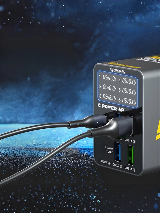 Mechanic C-Power 6C – интеллектуальная зарядная станция с 6 USB портами