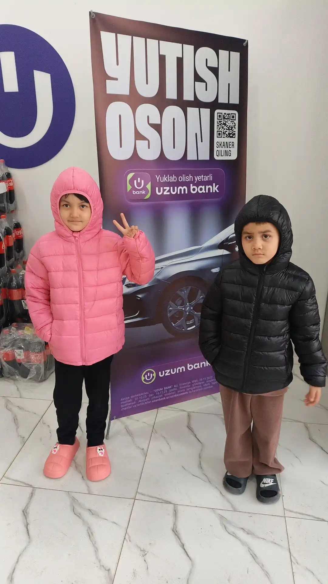 Bolalar kurtkasi, mavsumiy, o‘g‘il bolalar va qizlar uchun, qishga par kamzul
