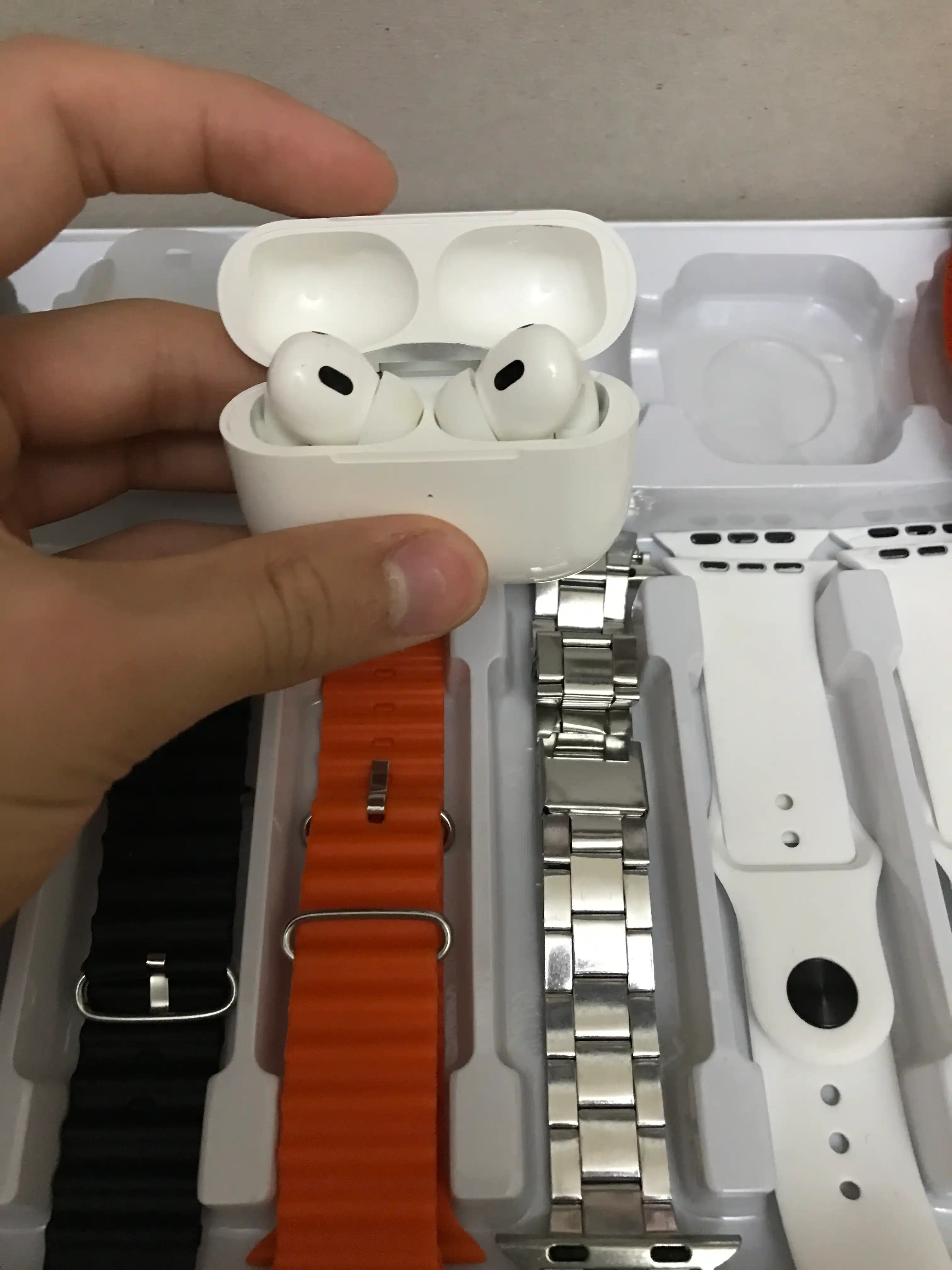 Smart Watch Ultra va Pods pro quloqchinlari, 8 ta bilaguzuk, 10 tasi 1 da, aqlli soat