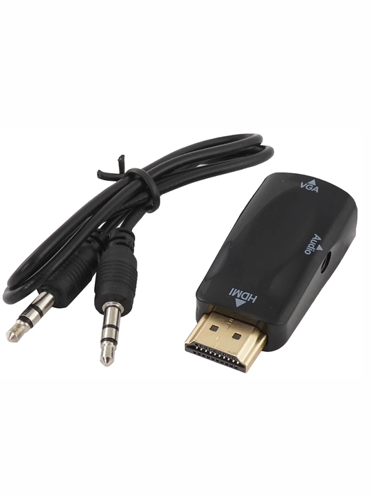 Perexodnik HDMI -> VGA с AUX audio
