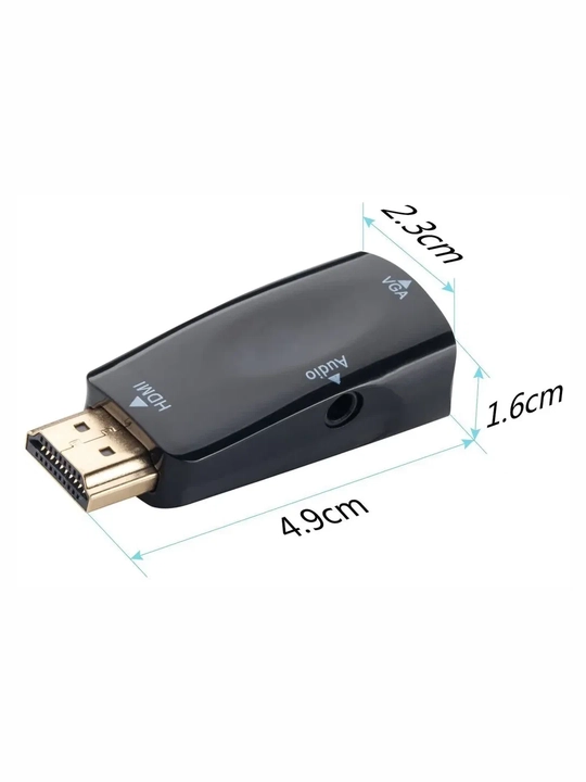 Perexodnik HDMI -> VGA с AUX audio